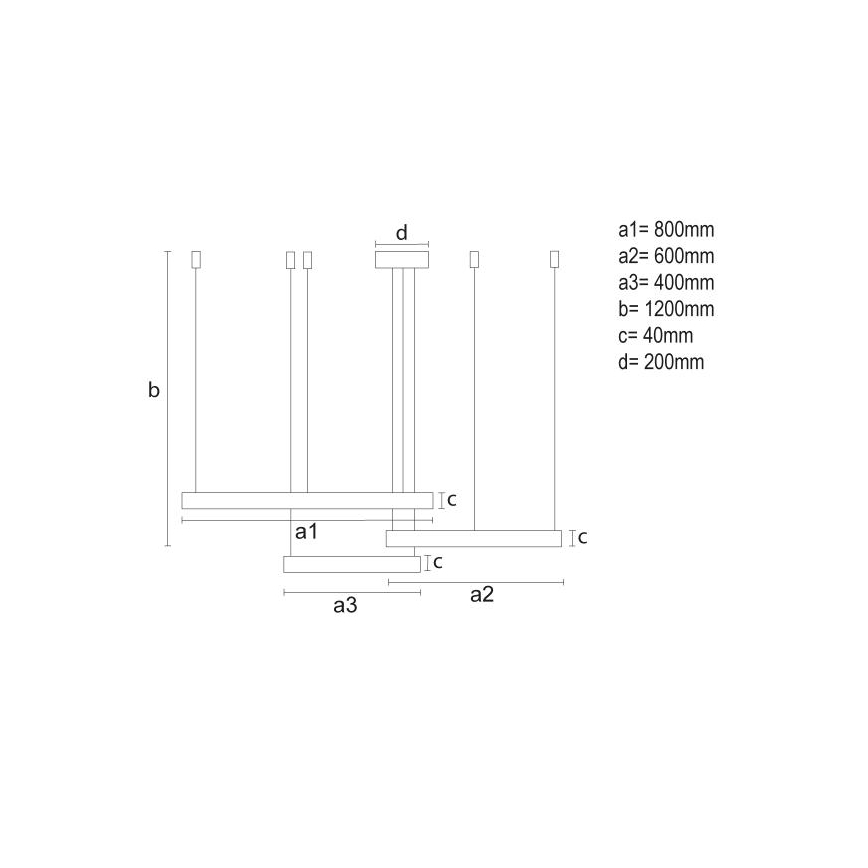 LED pendel dæmpbar LED/125W/230V 3000-6500K + fjernbetjening