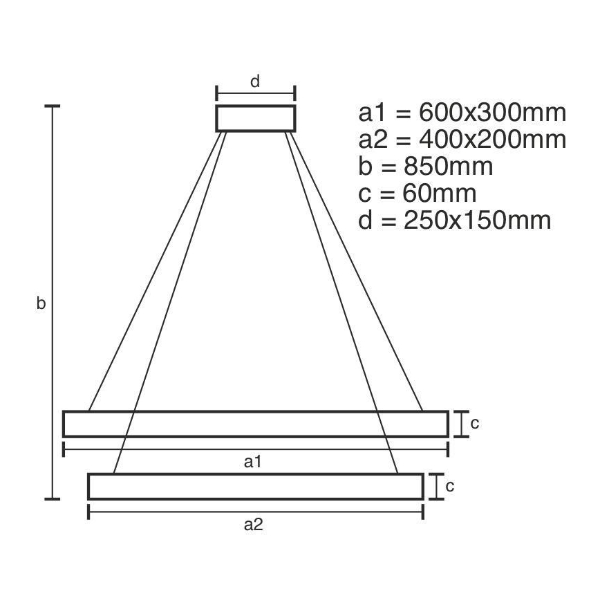 LED pendel dæmpbar LED/130W/230V 3000-6500K + fjernbetjening