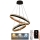 LED pendel dæmpbar LED/140W/230V 3000-6500K diameter 60 cm + fjernbetjening