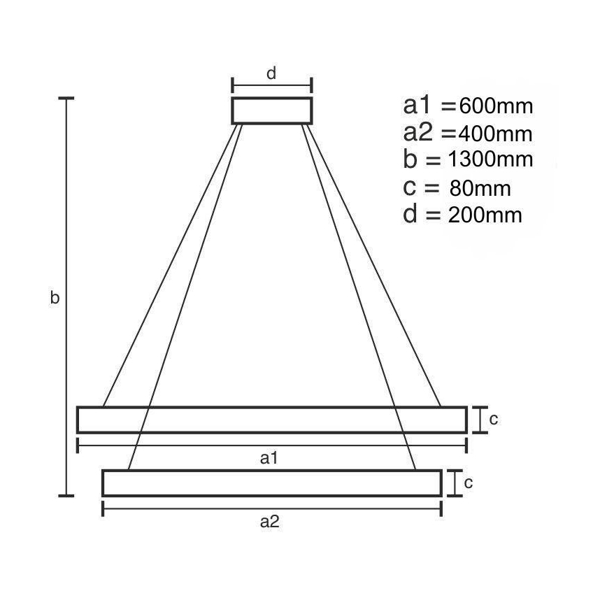 LED pendel dæmpbar LED/140W/230V 3000-6500K + fjernbetjening