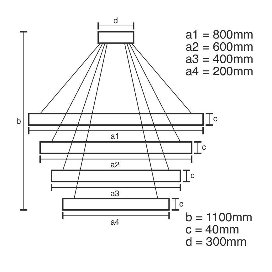 LED pendel dæmpbar LED/165W/230V 3000-6500K + fjernbetjening