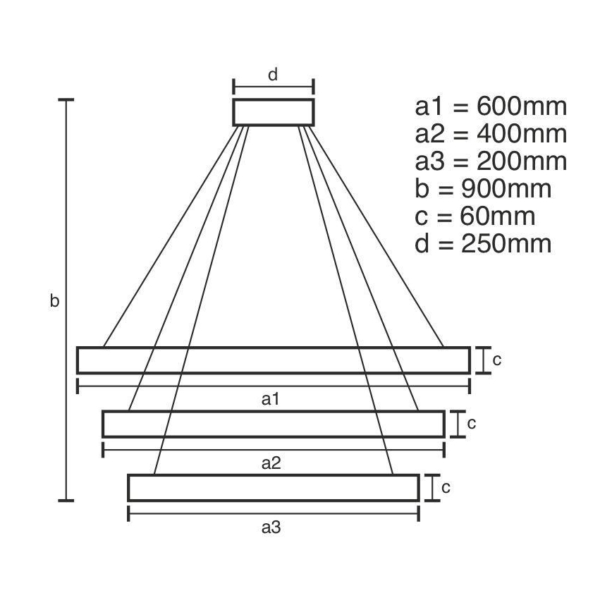 LED pendel dæmpbar LED/165W/230V 3000-6500K + fjernbetjening