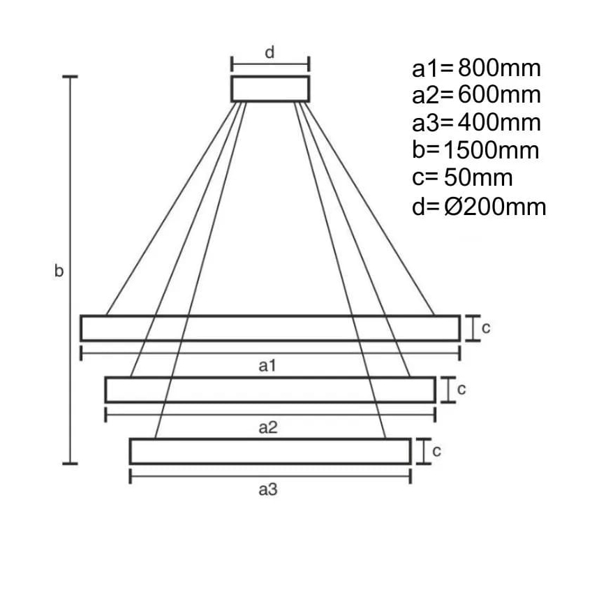 LED pendel dæmpbar LED/235W/230V 3000-6500K + fjernbetjening