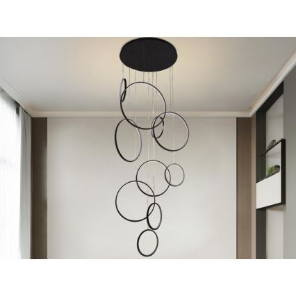 LED pendel dæmpbar LED/290W/230V 3000-6500K diameter 60 cm + fjernbetjening