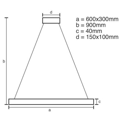 LED pendel dæmpbar LED/40W/230V 3000-6500K + fjernbetjening