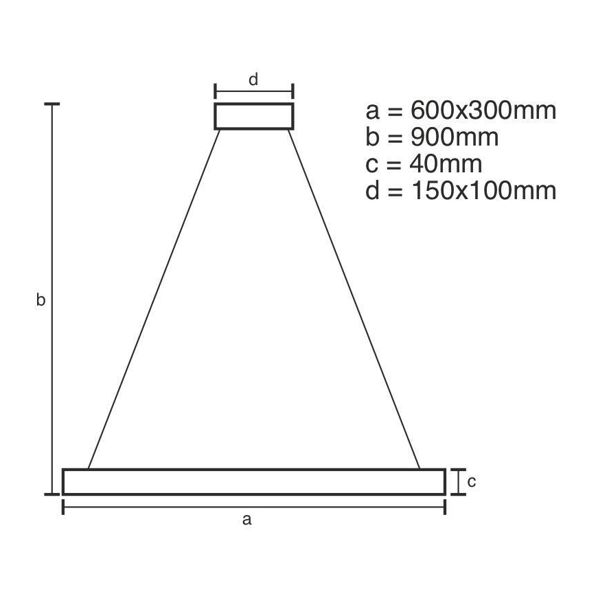 LED pendel dæmpbar LED/40W/230V 3000-6500K + fjernbetjening