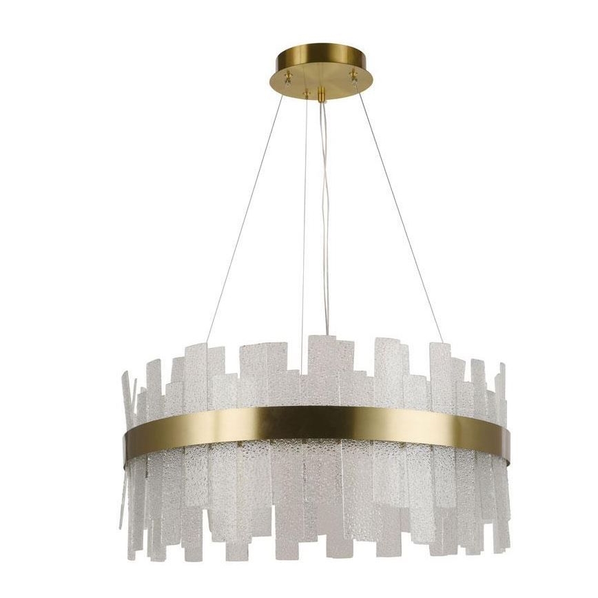 LED Dæmpbar krystal pendel på snor LED/40W/230V 3000-6500K + fjernbetjening