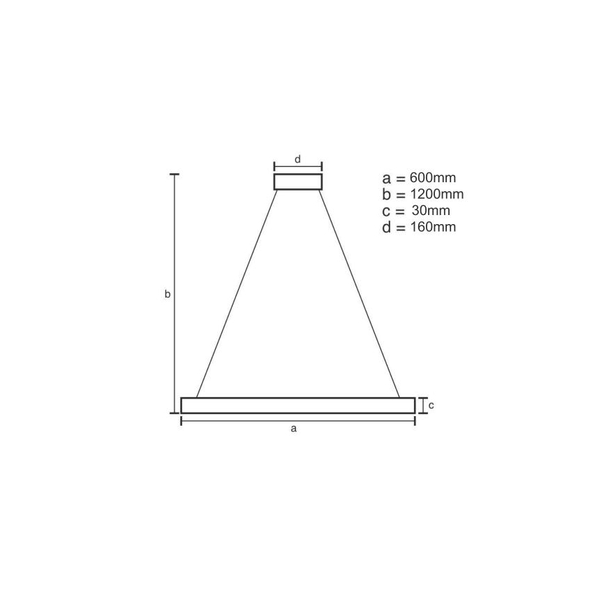 LED pendel dæmpbar LED/40W/230V 3000-6500K + fjernbetjening
