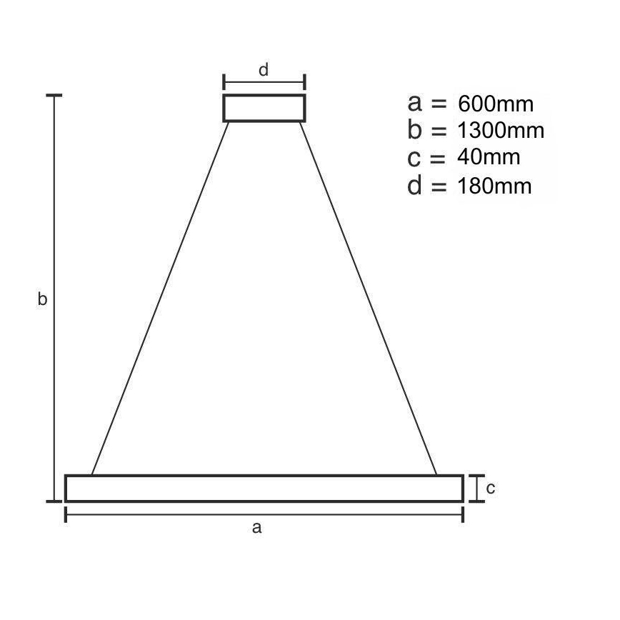 LED pendel dæmpbar LED/40W/230V 3000-6500K guldfarvet + fjernbetjening