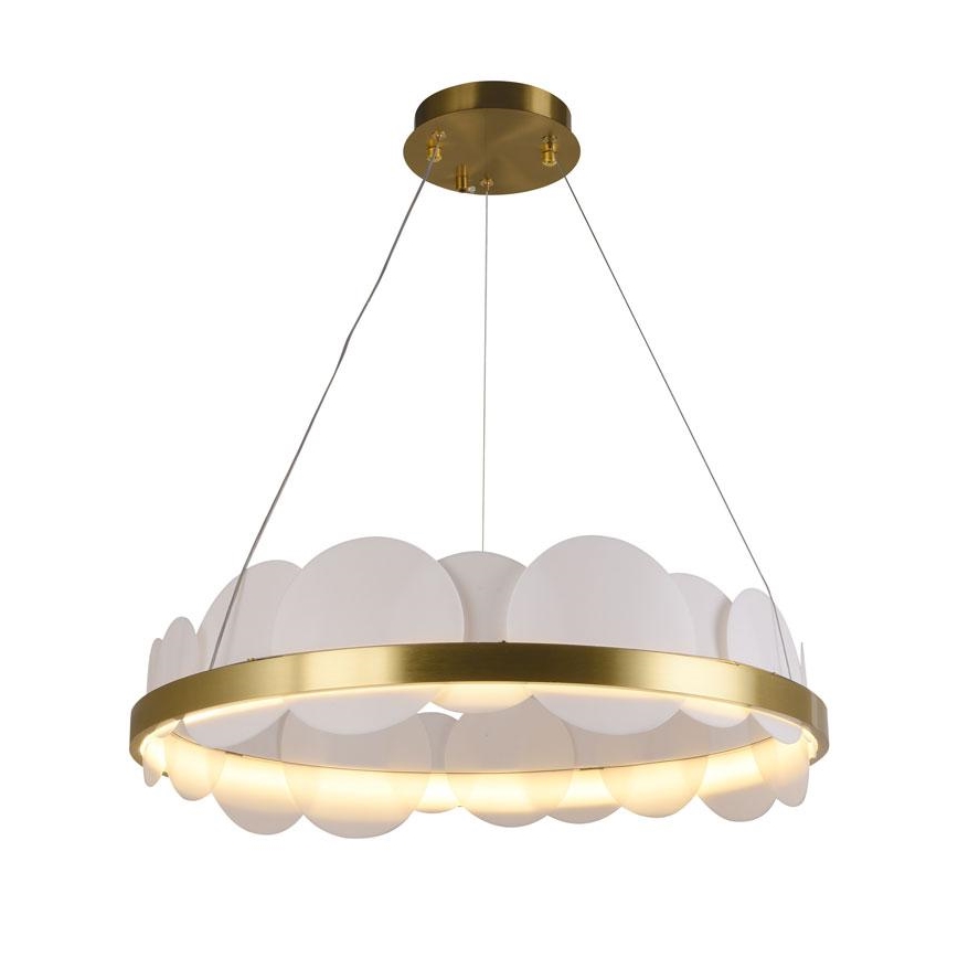 LED pendel dæmpbar LED/40W/230V 3000-6500K guldfarvet + fjernbetjening