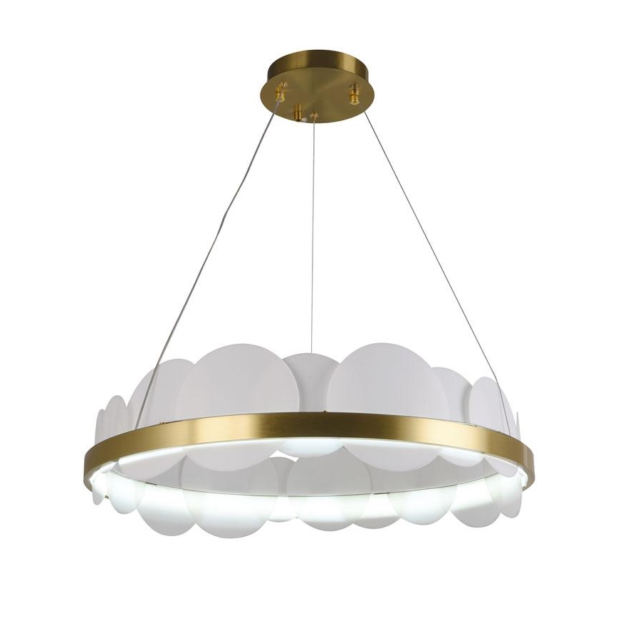 LED pendel dæmpbar LED/40W/230V 3000-6500K guldfarvet + fjernbetjening
