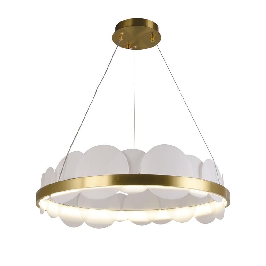 LED pendel dæmpbar LED/40W/230V 3000-6500K guldfarvet + fjernbetjening