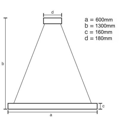 LED pendel dæmpbar LED/40W/230V 3000-6500K guldfarvet + fjernbetjening