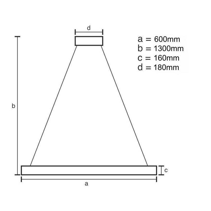 LED pendel dæmpbar LED/40W/230V 3000-6500K guldfarvet + fjernbetjening