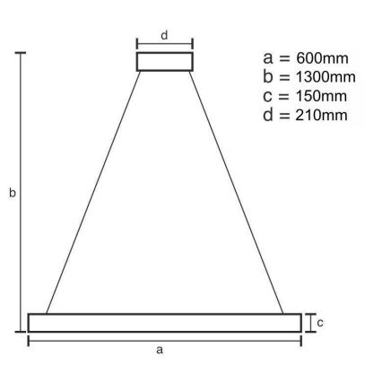 LED krystalpendel dæmpbar LED/40W/230V 3000-6500K guldfarvet + fjernbetjening