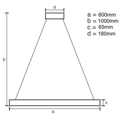 LED Krystalpendel dæmpbar LED/40W/230V 3000-6500K skinnende krom + fjernbetjening