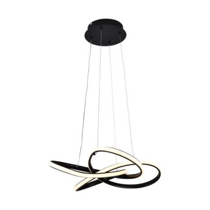 LED pendel dæmpbar LED/40W/230V 3000-6500K diameter 48 cm sort + fjernbetjening