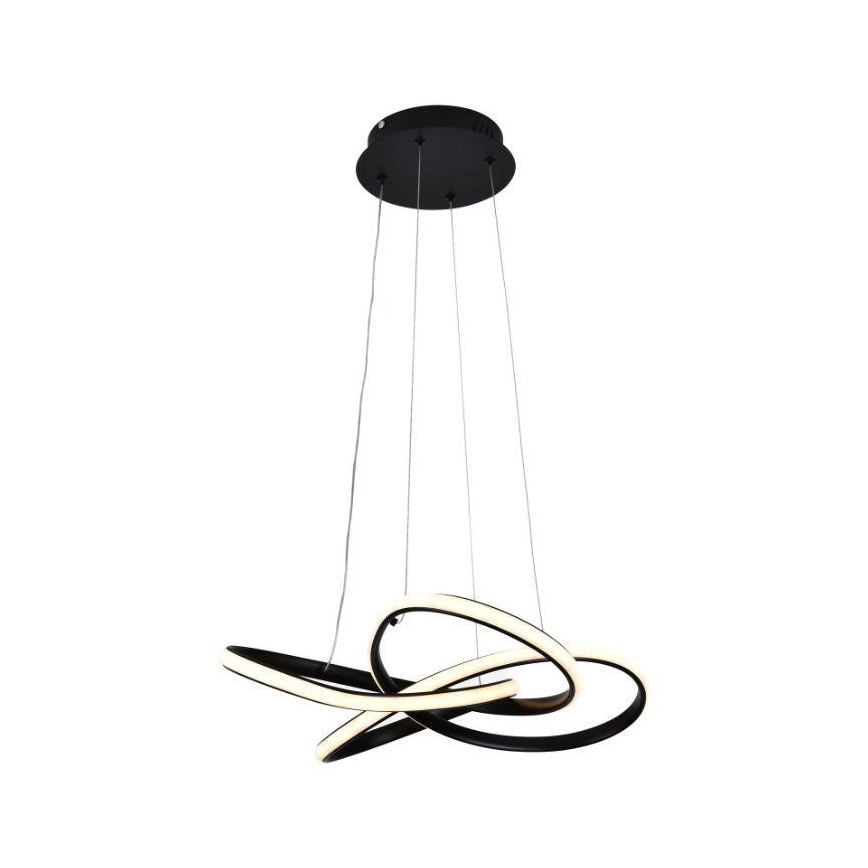 LED pendel dæmpbar LED/40W/230V 3000-6500K diameter 48 cm sort + fjernbetjening
