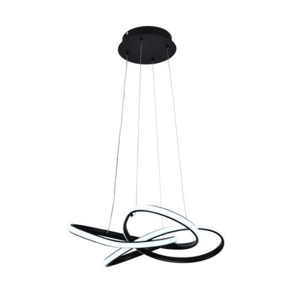 LED pendel dæmpbar LED/40W/230V 3000-6500K diameter 48 cm sort + fjernbetjening