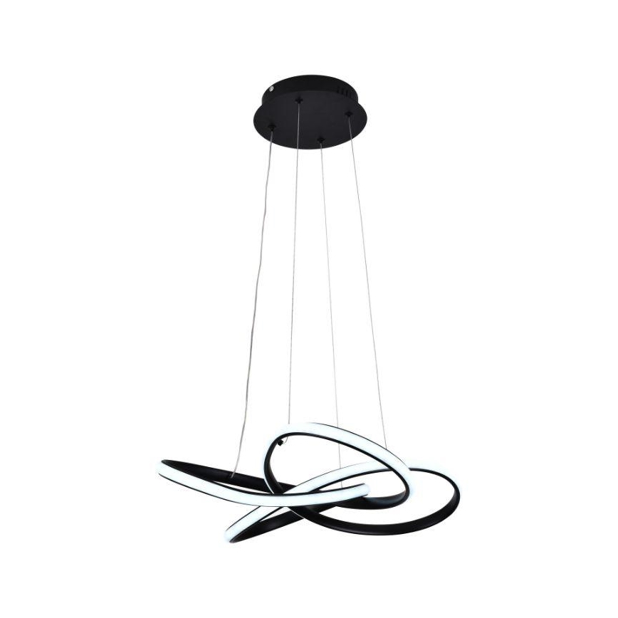LED pendel dæmpbar LED/40W/230V 3000-6500K diameter 48 cm sort + fjernbetjening