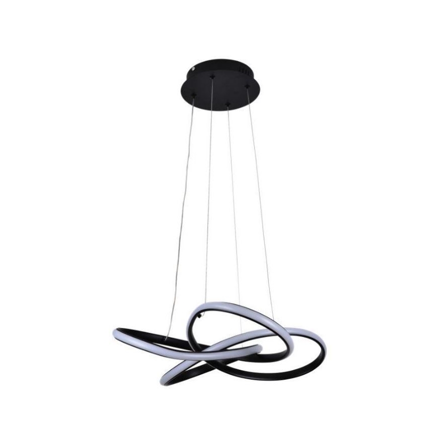 LED pendel dæmpbar LED/40W/230V 3000-6500K diameter 48 cm sort + fjernbetjening