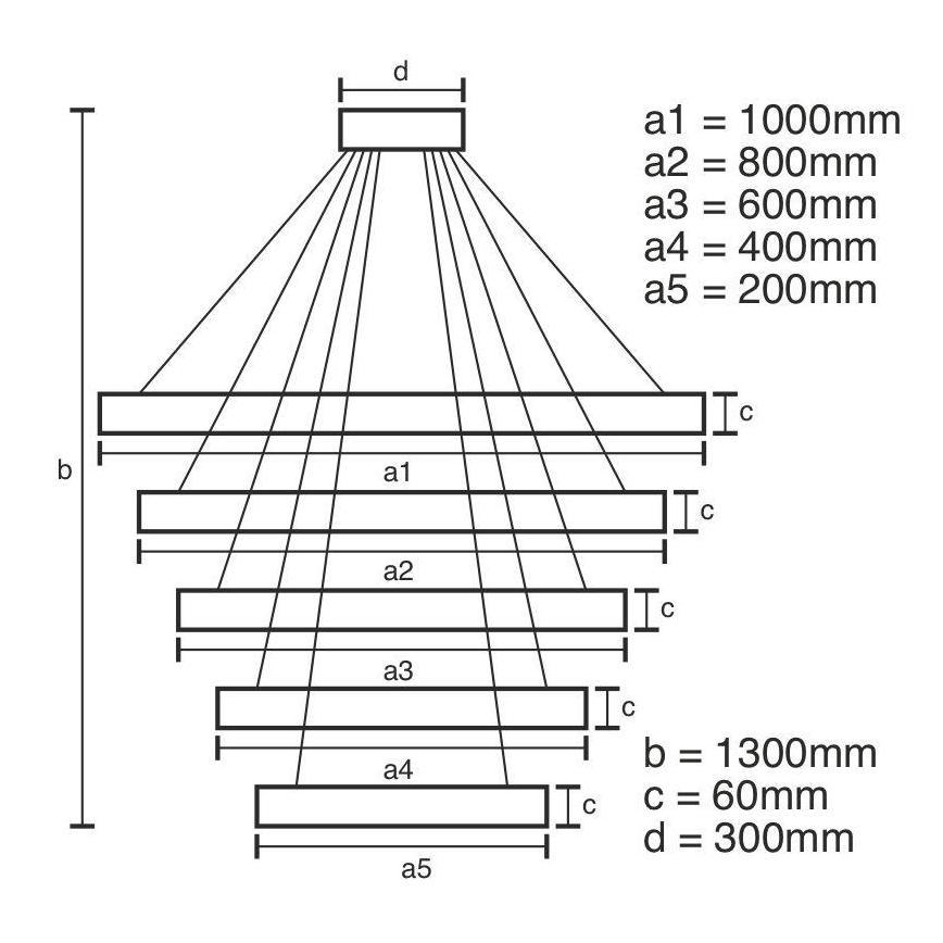 LED pendel dæmpbar LED/420W/230V 3000-6500K + fjernbetjening