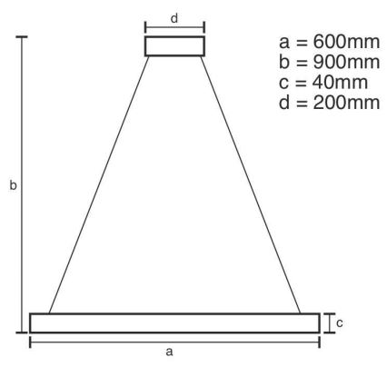 LED pendel dæmpbar LED/42W/230V 3000-6500K + fjernbetjening