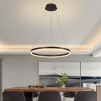 LED pendel dæmpbar LED/42W/230V 3000-6500K diameter 60 cm + fjernbetjening