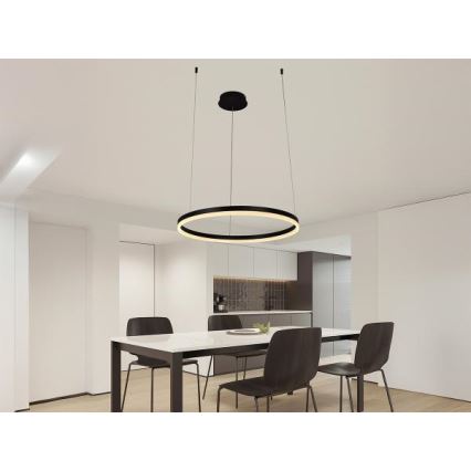 LED pendel dæmpbar LED/42W/230V 3000-6500K diameter 60 cm + fjernbetjening