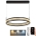 LED pendel dæmpbar LED/45W/230V 3000-6500K diameter 60 cm sort + fjernbetjening