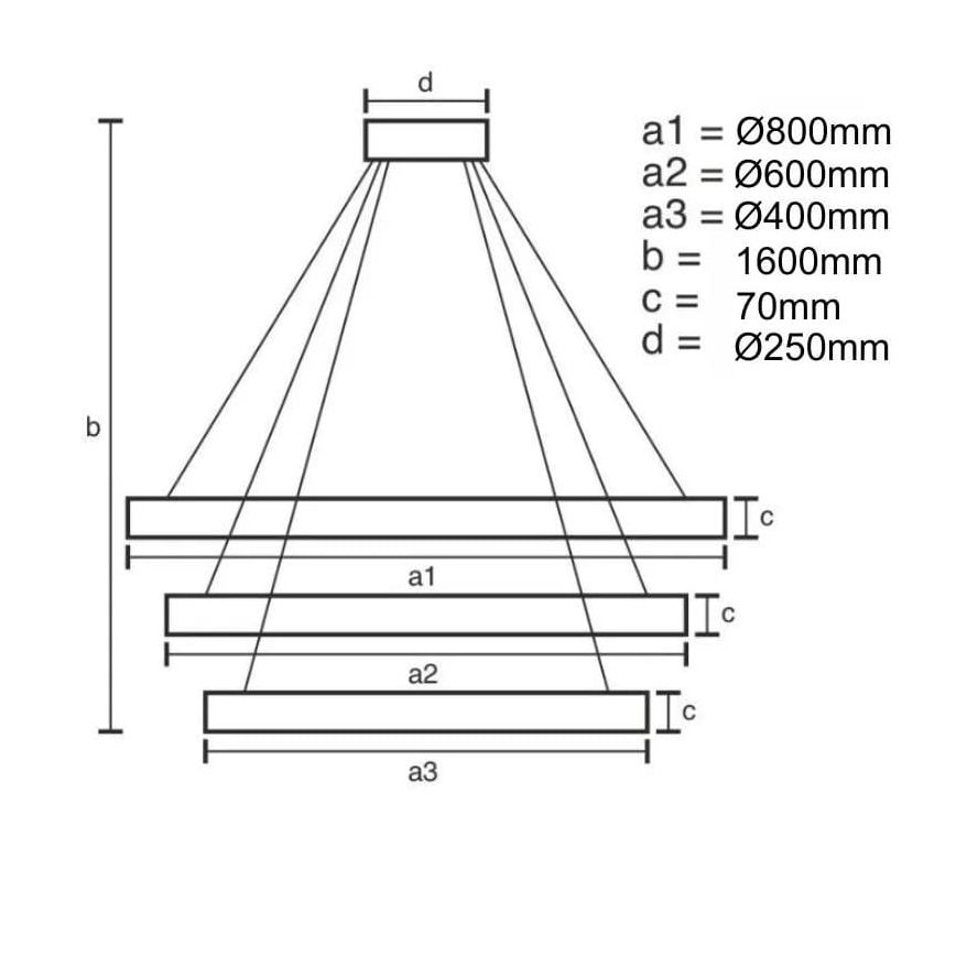 LED pendel dæmpbar LED/45W/230V 3000-6500K + fjernbetjening