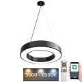 LED pendel dæmpbar LED/45W/230V 3000-6500K sort + fjernbetjening
