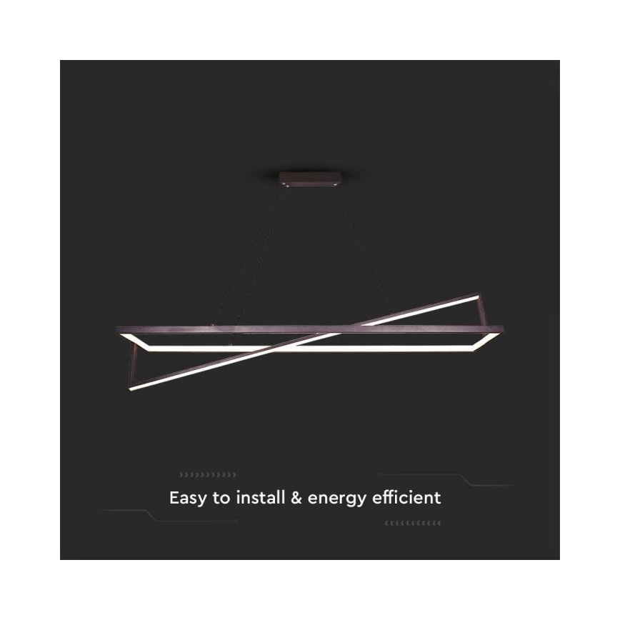 LED pendel dæmpbar LED/45W/230V 3000K 114 cm sort