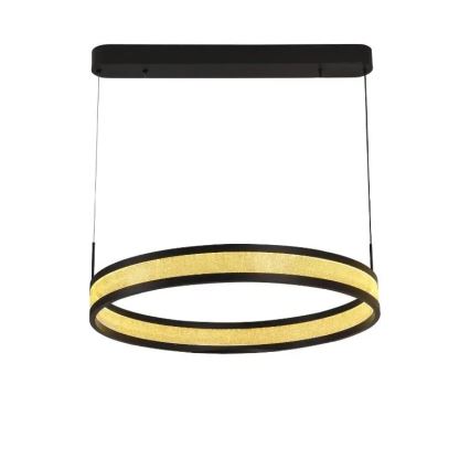 LED pendel dæmpbar LED/45W/230V 3000-6500K diameter 60 cm sort + fjernbetjening
