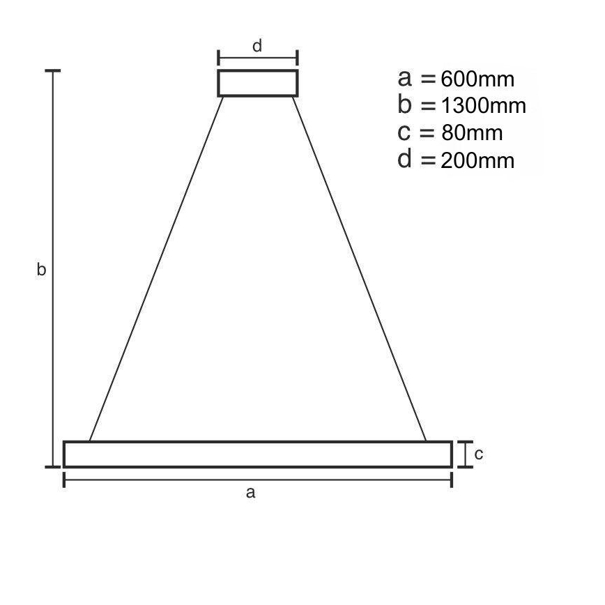 LED pendel dæmpbar LED/50W/230V 3000-6500K + fjernbetjening