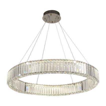 LED Krystalpendel dæmpbar LED/50W/230V 3000-6500K skinnende krom + fjernbetjening