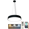 LED pendel dæmpbar LED/50W/230V 3000-6500K sort + fjernbetjening