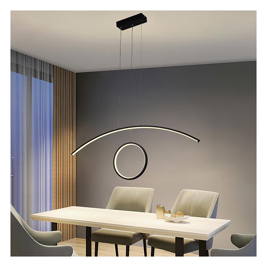 LED pendel dæmpbar LED/55W/230V 3000-6500K + fjernbetjening