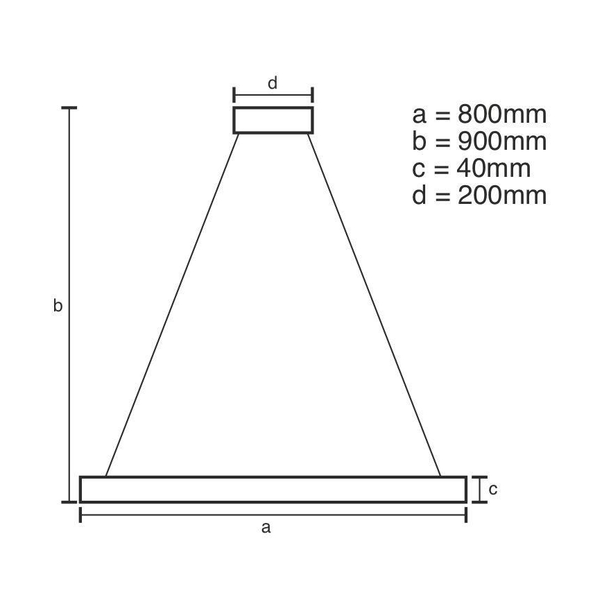 LED pendel dæmpbar LED/55W/230V 3000-6500K + fjernbetjening