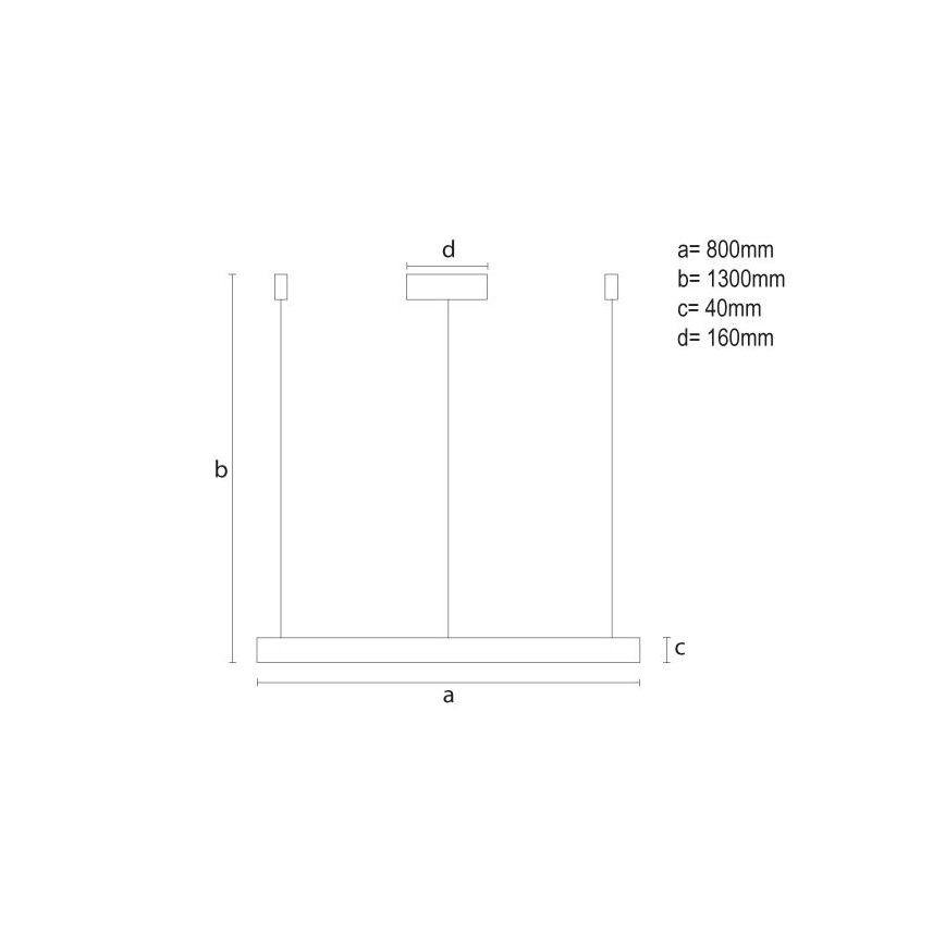 LED pendel dæmpbar LED/55W/230V 3000-6500K + fjernbetjening