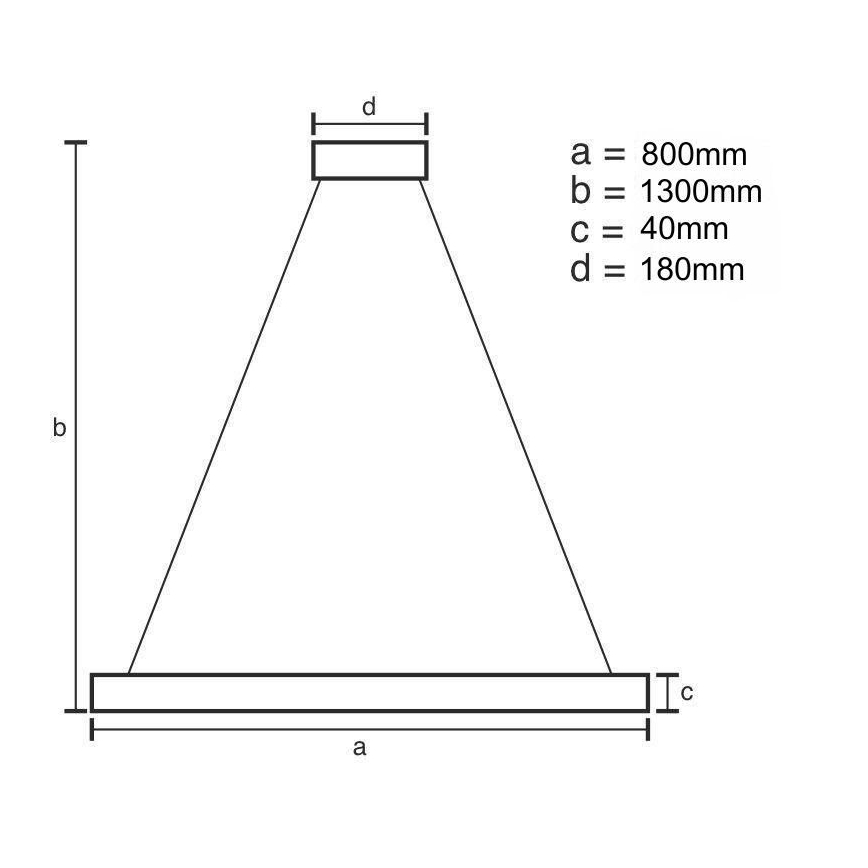 LED pendel dæmpbar LED/55W/230V 3000-6500K guldfarvet + fjernbetjening