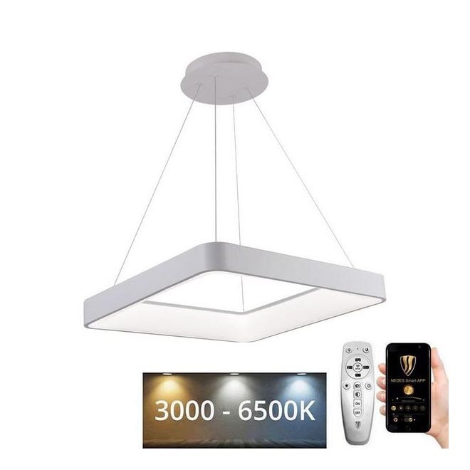 LED pendel dæmpbar LED/55W/230V 3000-6500K hvid + fjernbetjening