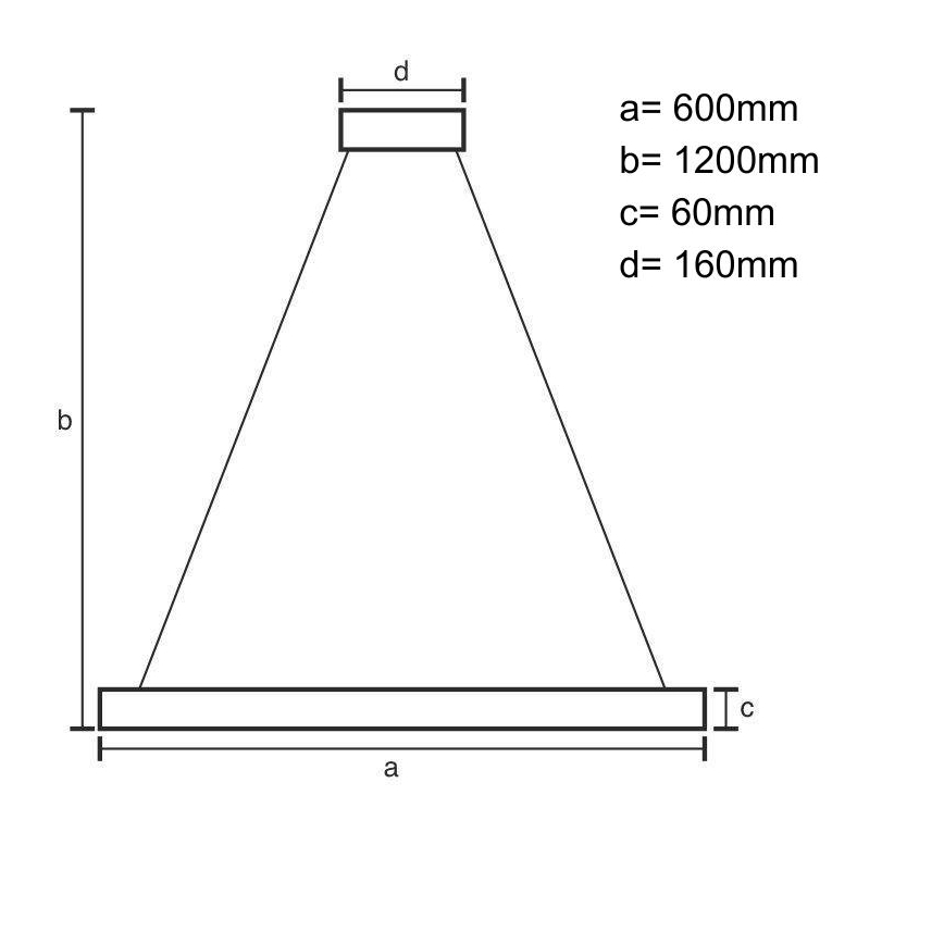 LED pendel dæmpbar LED/55W/230V 3000-6500K hvid + fjernbetjening