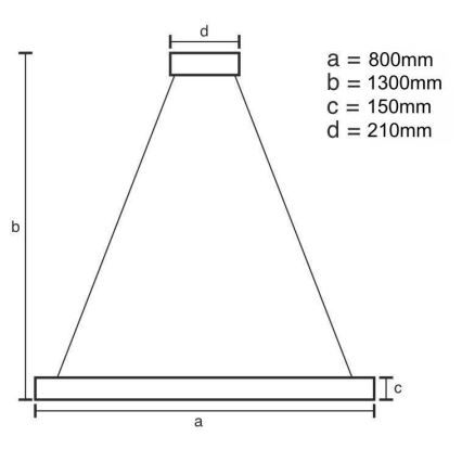 LED krystalpendel dæmpbar LED/60W/230V 3000-6500K guldfarvet + fjernbetjening