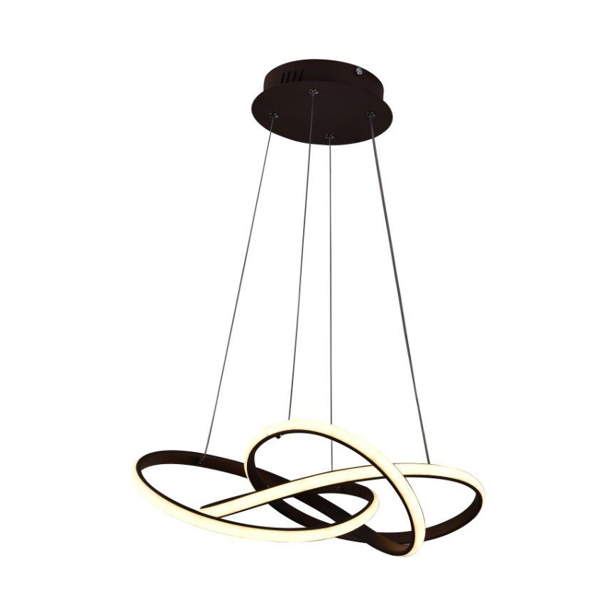 LED pendel dæmpbar LED/65W/230V 3000-6500K brun + fjernbetjening
