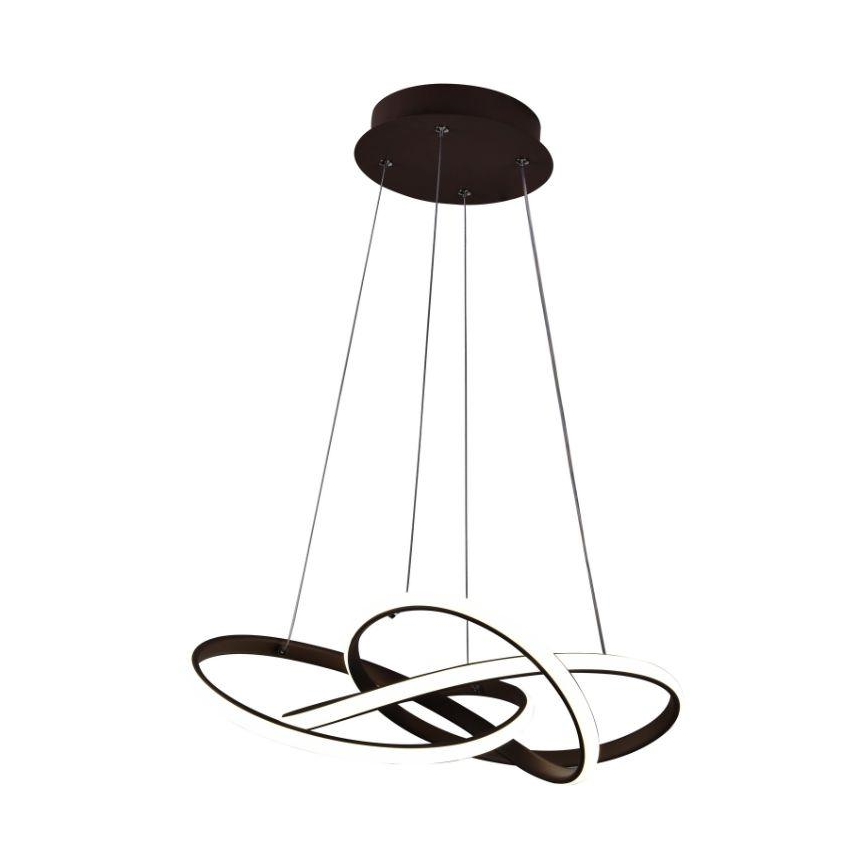 LED pendel dæmpbar LED/65W/230V 3000-6500K brun + fjernbetjening