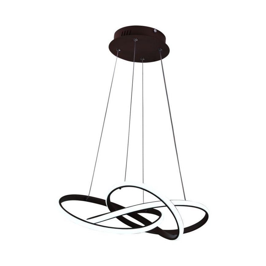 LED pendel dæmpbar LED/65W/230V 3000-6500K brun + fjernbetjening