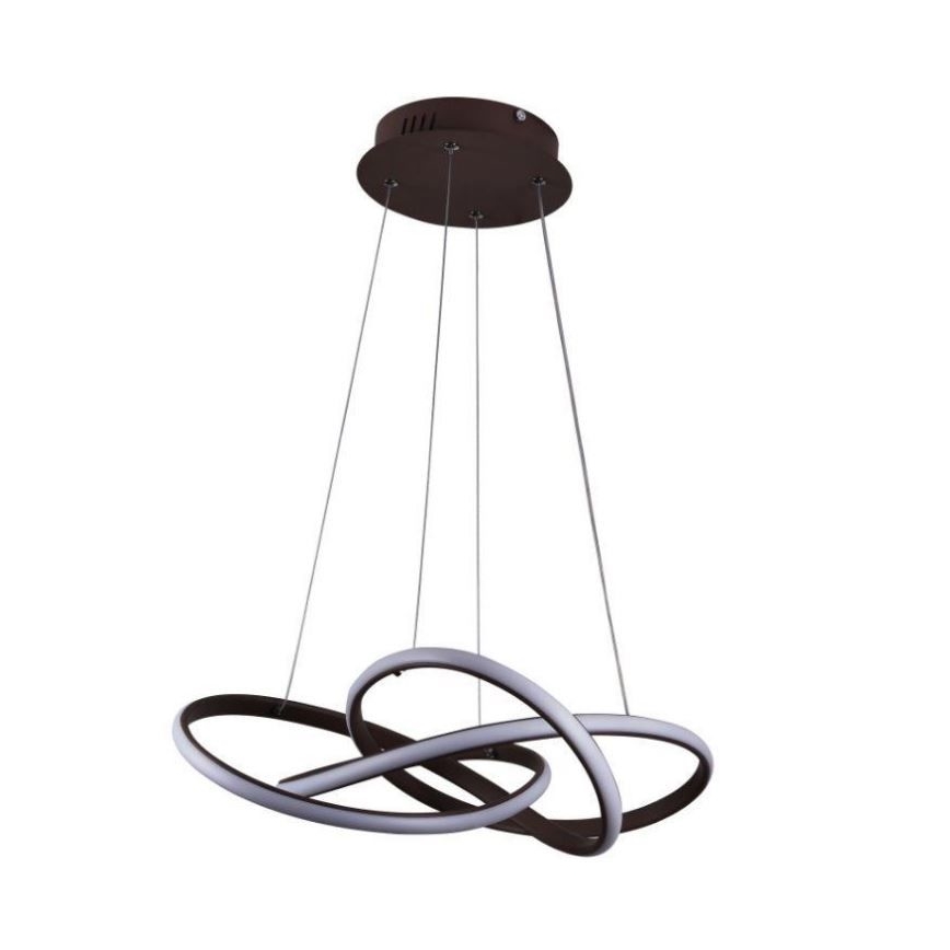 LED pendel dæmpbar LED/65W/230V 3000-6500K brun + fjernbetjening