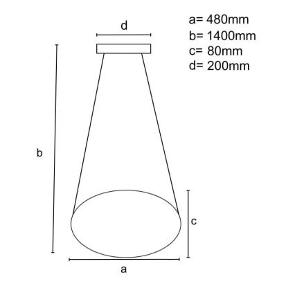 LED pendel dæmpbar LED/65W/230V 3000-6500K brun + fjernbetjening