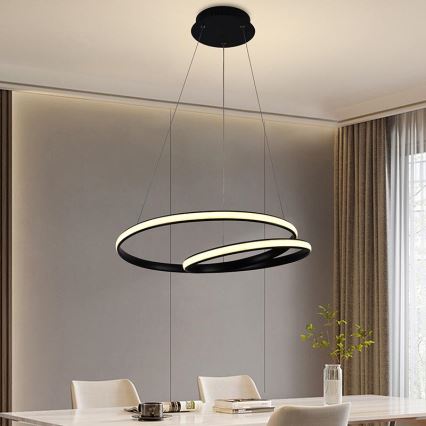LED pendel dæmpbar LED/65W/230V 3000-6500K diameter 56 cm + fjernbetjening